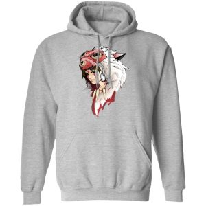 Princess Mononoke Forest Spirit - Angry Princess Mononoke Hoodie-Apparel, Hoodie, princess mononoke, Princess Mononoke Forest Spirit