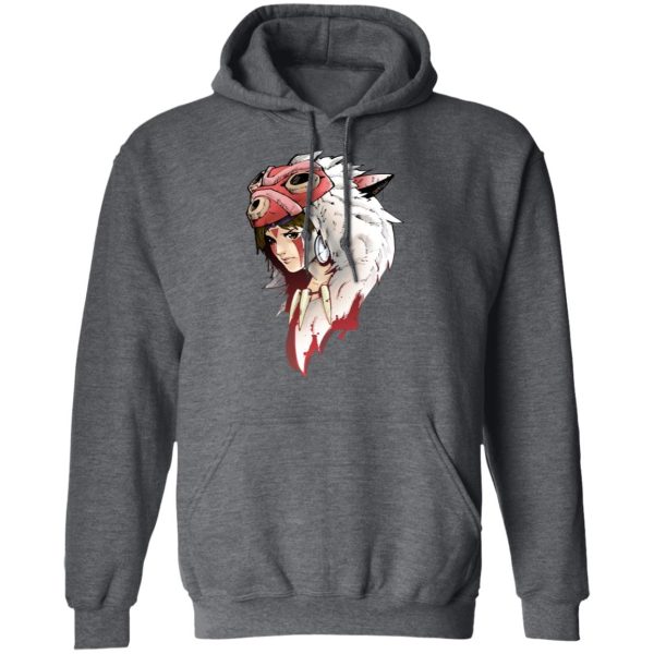 Princess Mononoke Forest Spirit - Angry Princess Mononoke Hoodie-Apparel, Hoodie, princess mononoke, Princess Mononoke Forest Spirit