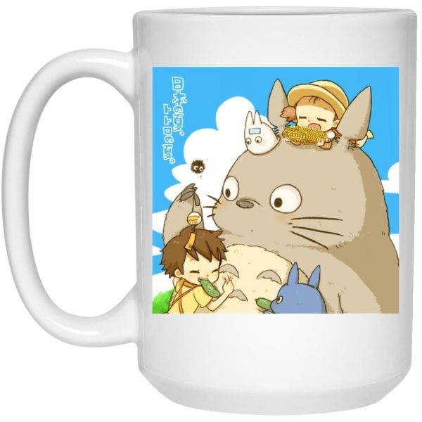 Totoro Stuffed Animal - Totoro Family and Friends Mug-House Decor, Mug, My Neighbor Totoro, Totoro Stuffed Animal