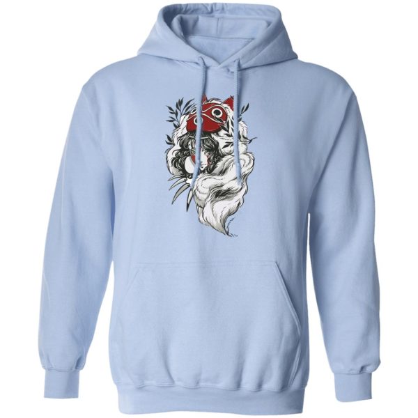 Anime Film Princess Mononoke - Princess Mononoke Black and White Fanart Hoodie-Anime Film Princess Mononoke, Apparel, Hoodie, princess mononoke