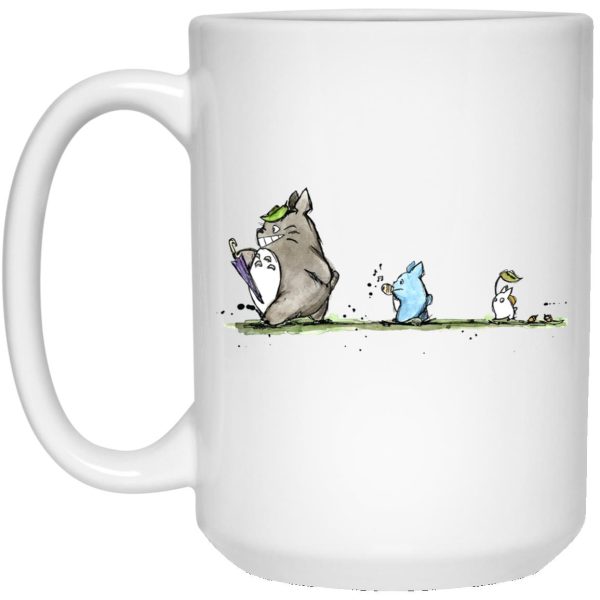 Studio Ghibli Totoro Movie - Totoro Family Parade Mug-Apparel, House Decor, Mug, My Neighbor Totoro, Studio Ghibli Totoro Movie