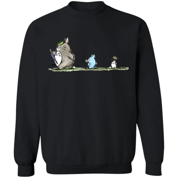 My Neighbor Totoro Wallpaper - Totoro Family Parade Sweatshirt-Apparel, My Neighbor Totoro, My Neighbor Totoro Wallpaper, Sweatshirt