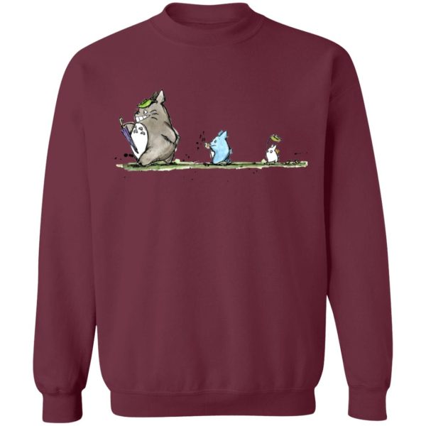 My Neighbor Totoro Wallpaper - Totoro Family Parade Sweatshirt-Apparel, My Neighbor Totoro, My Neighbor Totoro Wallpaper, Sweatshirt