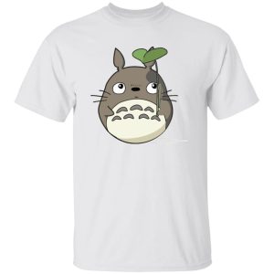 Kawagoe Totoro Forest - Totoro and the Leaf Umbrella T Shirt-Apparel, Kawagoe Totoro Forest, My Neighbor Totoro, Tshirt