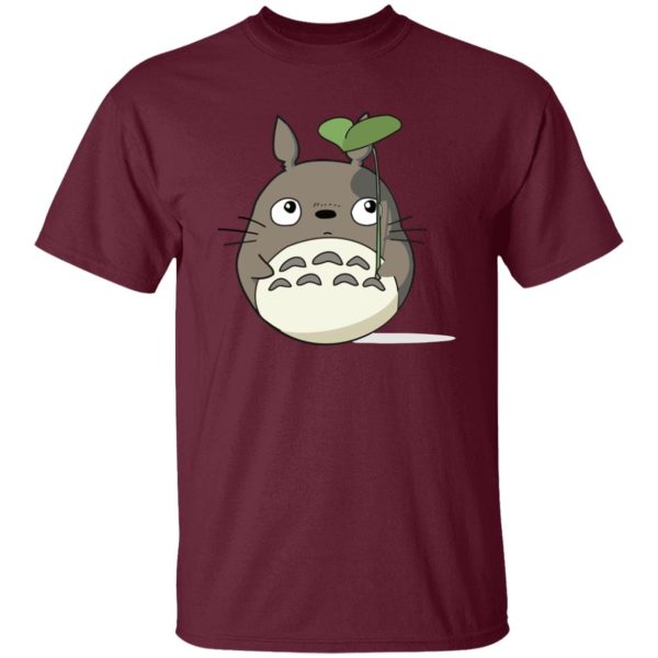 Kawagoe Totoro Forest - Totoro and the Leaf Umbrella T Shirt-Apparel, Kawagoe Totoro Forest, My Neighbor Totoro, Tshirt