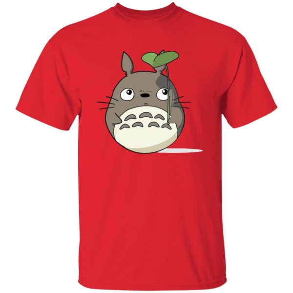 Kawagoe Totoro Forest - Totoro and the Leaf Umbrella T Shirt-Apparel, Kawagoe Totoro Forest, My Neighbor Totoro, Tshirt