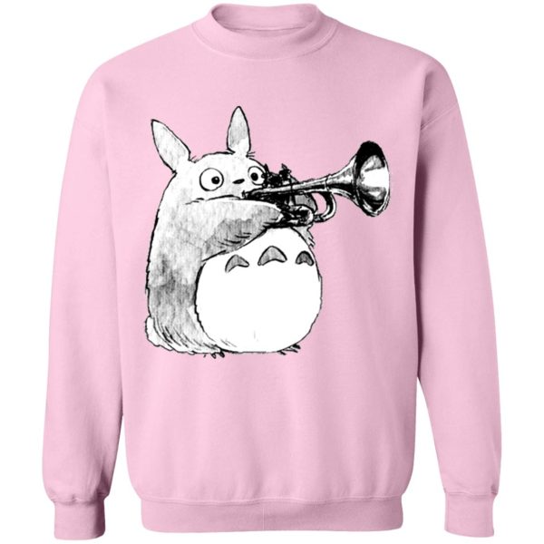 Totoro Movie - Totoro and the trumpet Sweatshirt-Apparel, My Neighbor Totoro, Sweatshirt, Totoro Movie