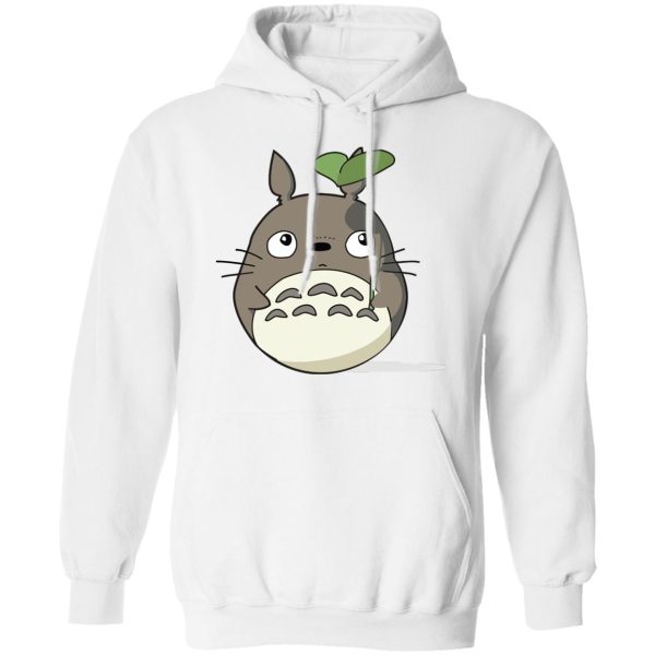 Totoro Shirt - Totoro and the Leaf Umbrella Hoodie-Apparel, Hoodie, My Neighbor Totoro, Totoro Shirt