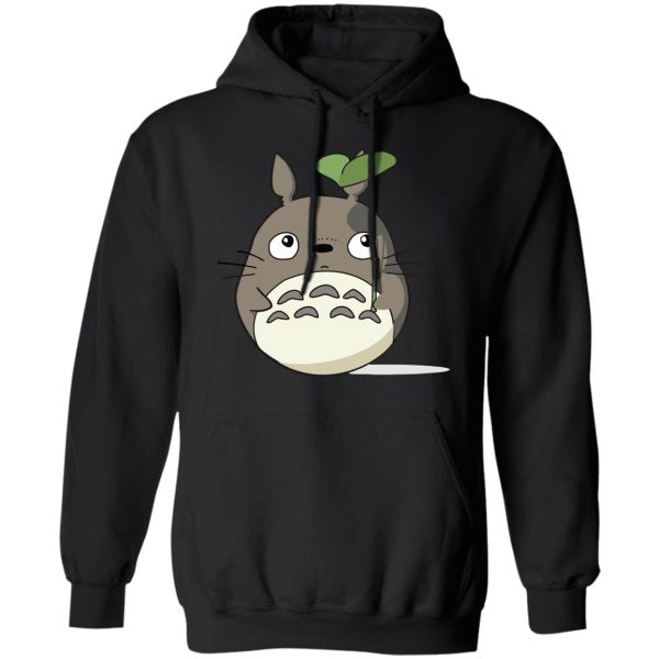 Totoro Shirt - Totoro and the Leaf Umbrella Hoodie-Apparel, Hoodie, My Neighbor Totoro, Totoro Shirt