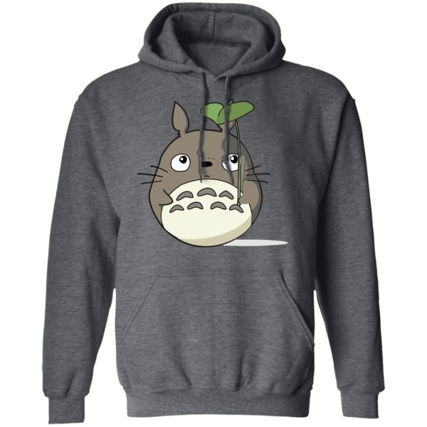 Totoro Shirt - Totoro and the Leaf Umbrella Hoodie-Apparel, Hoodie, My Neighbor Totoro, Totoro Shirt