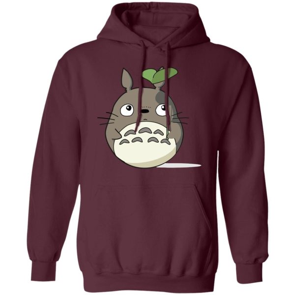 Totoro Shirt - Totoro and the Leaf Umbrella Hoodie-Apparel, Hoodie, My Neighbor Totoro, Totoro Shirt