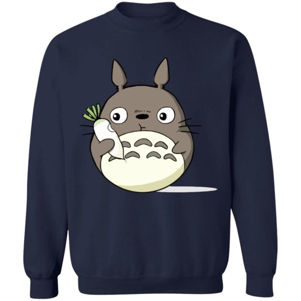 My Neighbor Totoro Japanese - Totoro Eating Turnip Sweatshirt-Apparel, My Neighbor Totoro, My Neighbor Totoro Japanese, Sweatshirt