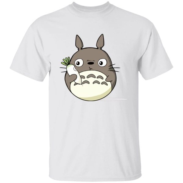 Totoro Catbus - Totoro Eating Turnip T Shirt-Apparel, My Neighbor Totoro, Totoro Catbus, Tshirt