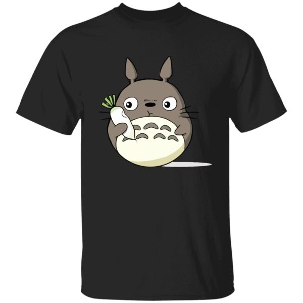 Totoro Catbus - Totoro Eating Turnip T Shirt-Apparel, My Neighbor Totoro, Totoro Catbus, Tshirt