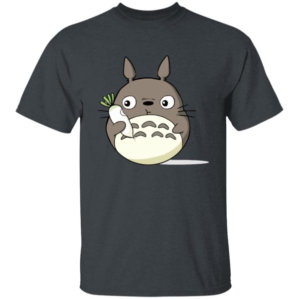 Totoro Catbus - Totoro Eating Turnip T Shirt-Apparel, My Neighbor Totoro, Totoro Catbus, Tshirt