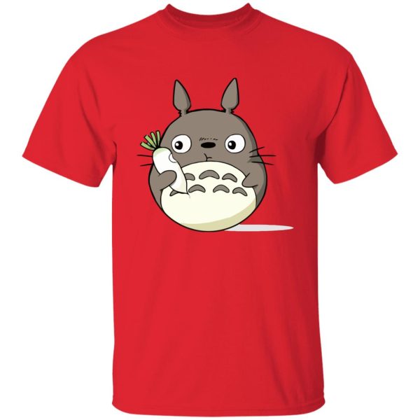 Totoro Catbus - Totoro Eating Turnip T Shirt-Apparel, My Neighbor Totoro, Totoro Catbus, Tshirt