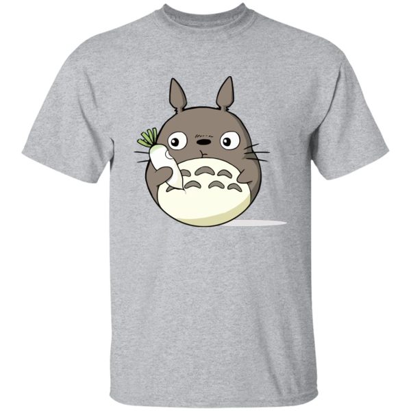 Totoro Catbus - Totoro Eating Turnip T Shirt-Apparel, My Neighbor Totoro, Totoro Catbus, Tshirt