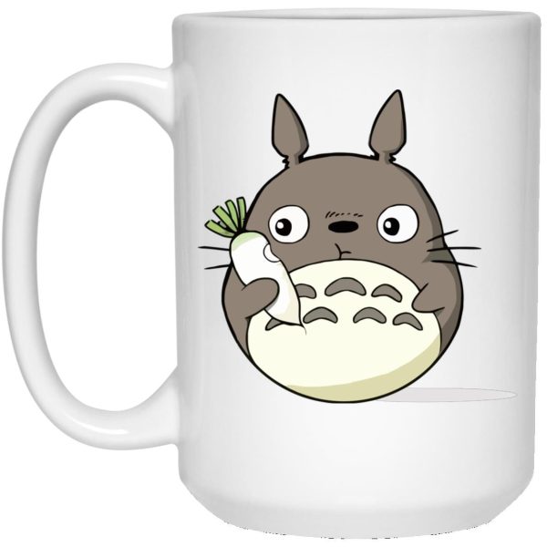 My Neighbor Totoro Meaning - Totoro Eating Turnip Mug-Accessories, House Decor, Mug, My Neighbor Totoro, My Neighbor Totoro Meaning