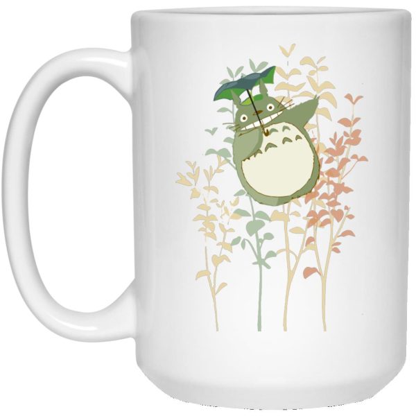 Hayao Miyazaki Totoro - My Neighbor Totoro – Totoro and Umbrella Mug-Accessories, Hayao Miyazaki Totoro, House Decor, Mug, My Neighbor Totoro