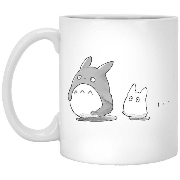 Totoro In Japanese - Walking Mini Totoro Mug-Accessories, House Decor, Mug, My Neighbor Totoro, Totoro In Japanese