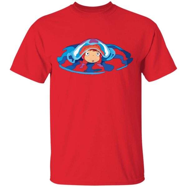 Sosuke Ponyo - Ponyo Very First Trip T Shirt Unisex-Apparel, ponyo, Sosuke Ponyo, Tshirt