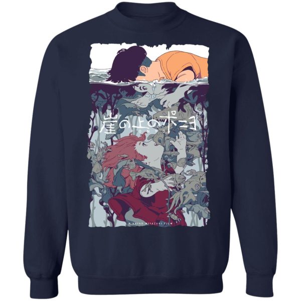 Ponyo Movie - Ponyo and Sosuke Creative Art Sweatshirt Unisex-Apparel, ponyo, Ponyo Movie, Sweatshirt