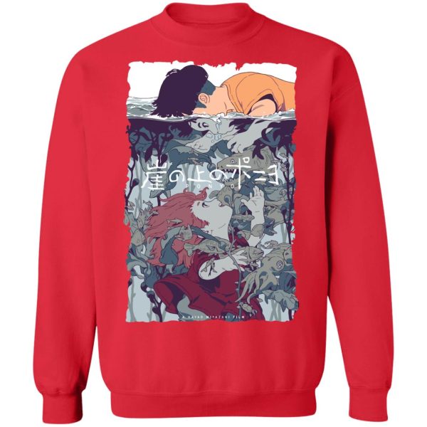 Ponyo Movie - Ponyo and Sosuke Creative Art Sweatshirt Unisex-Apparel, ponyo, Ponyo Movie, Sweatshirt