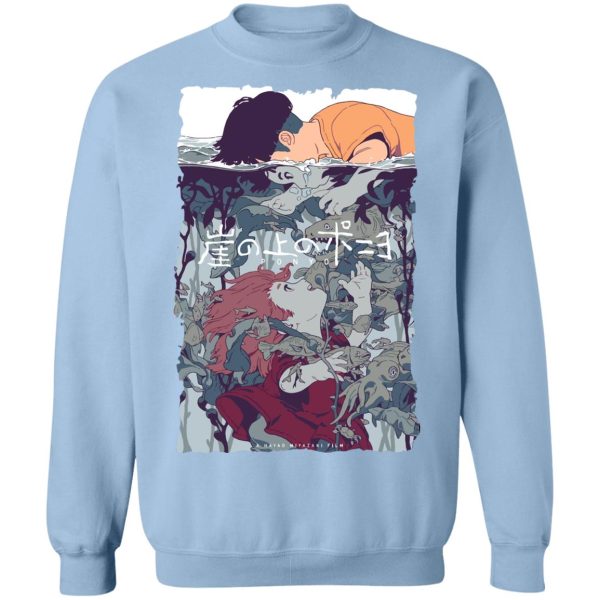 Ponyo Movie - Ponyo and Sosuke Creative Art Sweatshirt Unisex-Apparel, ponyo, Ponyo Movie, Sweatshirt