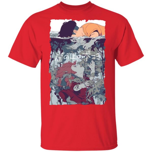 Ponyo Voice Actors - Ponyo and Sosuke Creative Art T Shirt Unisex-Apparel, ponyo, Ponyo Voice Actors, Tshirt