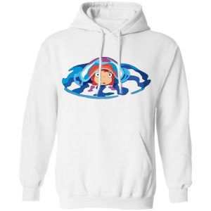 Ponyo Hayao - Ponyo Very First Trip Hoodie Unisex-Apparel, Hoodie, ponyo, Ponyo Hayao