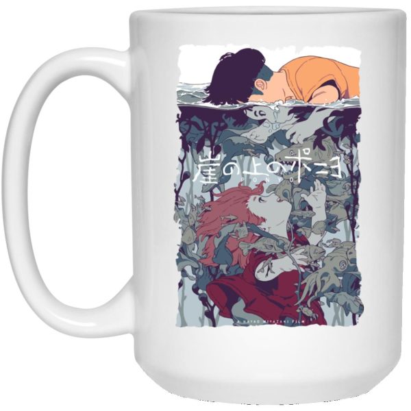 Ponyo - Ponyo and Sosuke Creative Art Mug-Accessories, House Decor, Mug, ponyo