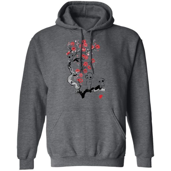 Studio Ghibli Films Princess Mononoke - Princess Mononoke – Tree Spirits on the Cherry Blossom Hoodie Unisex-Apparel, Hoodie, princess mononoke, Studio Ghibli Films Princess Mononoke