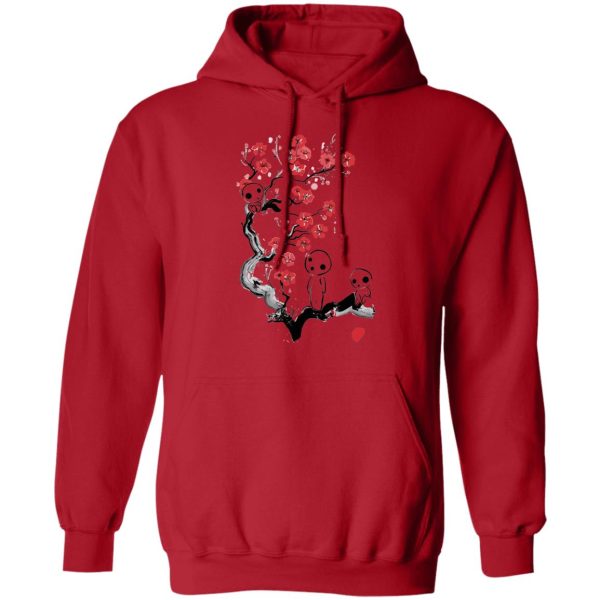 Studio Ghibli Films Princess Mononoke - Princess Mononoke – Tree Spirits on the Cherry Blossom Hoodie Unisex-Apparel, Hoodie, princess mononoke, Studio Ghibli Films Princess Mononoke