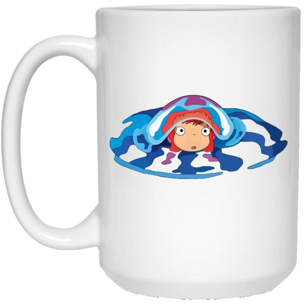 Ponyo And Sosuke - Ponyo Very First Trip Mug-Accessories, Apparel, House Decor, Mug, ponyo, Ponyo And Sosuke