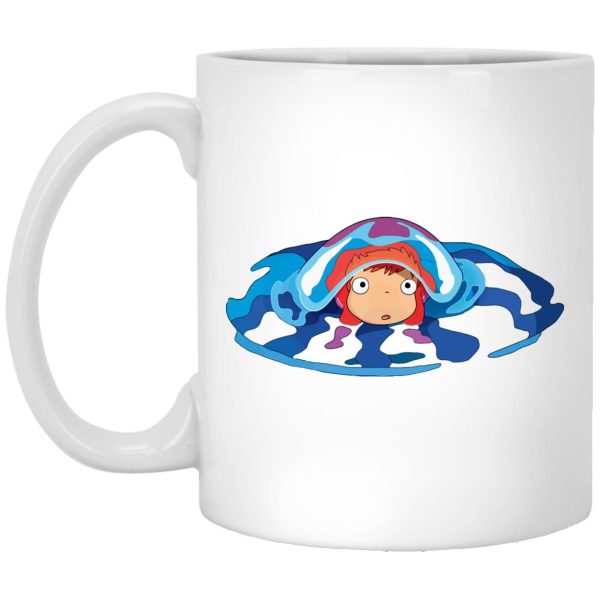 Ponyo And Sosuke - Ponyo Very First Trip Mug-Accessories, Apparel, House Decor, Mug, ponyo, Ponyo And Sosuke