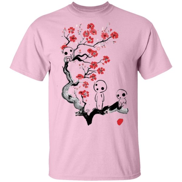 Princess Mononoke Wallpaper - Princess Mononoke – Tree Spirits on the Cherry Blossom T Shirt Unisex-Apparel, princess mononoke, Princess Mononoke Wallpaper, Tshirt