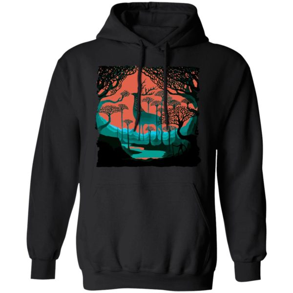 Princess Mononoke-ashitaka - Princess Mononoke – Shishigami of The Forest Hoodie Unisex-Apparel, Hoodie, princess mononoke, Princess Mononoke Ashitaka