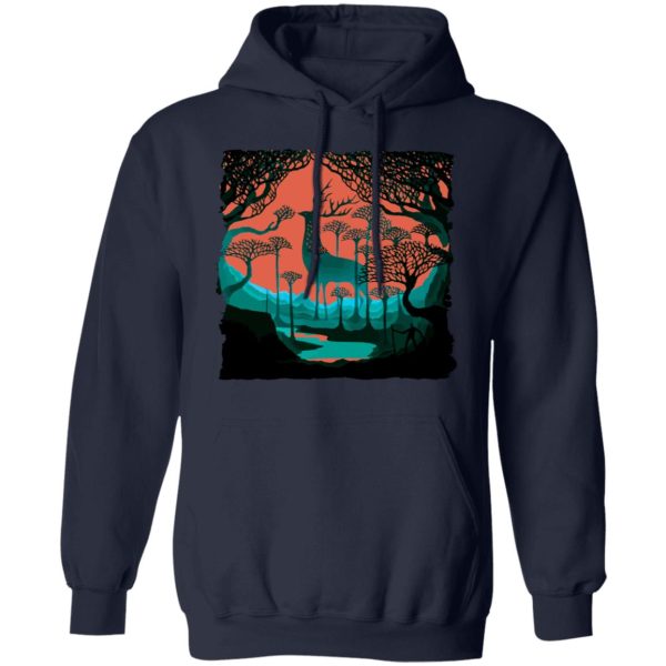 Princess Mononoke-ashitaka - Princess Mononoke – Shishigami of The Forest Hoodie Unisex-Apparel, Hoodie, princess mononoke, Princess Mononoke Ashitaka