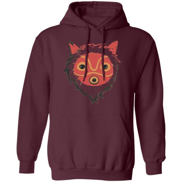 Princess Mononoke Mononoke Hime - Mononoke – Wolf Princess Hoodie Unisex-Apparel, Hoodie, princess mononoke, Princess Mononoke Mononoke Hime