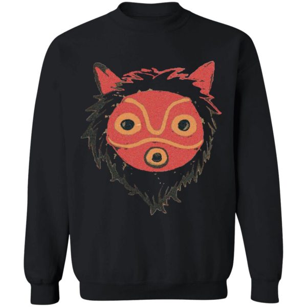 Characters In Princess Mononoke - Mononoke – Wolf Princess Sweatshirt Unisex-Apparel, Characters In Princess Mononoke, princess mononoke, Sweatshirt