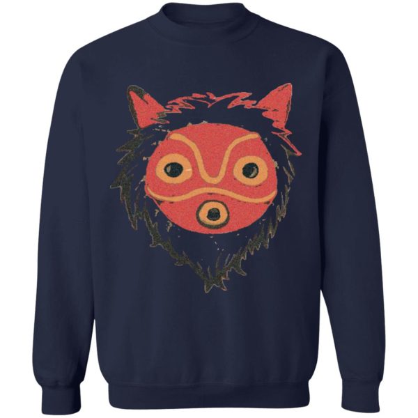 Characters In Princess Mononoke - Mononoke – Wolf Princess Sweatshirt Unisex-Apparel, Characters In Princess Mononoke, princess mononoke, Sweatshirt