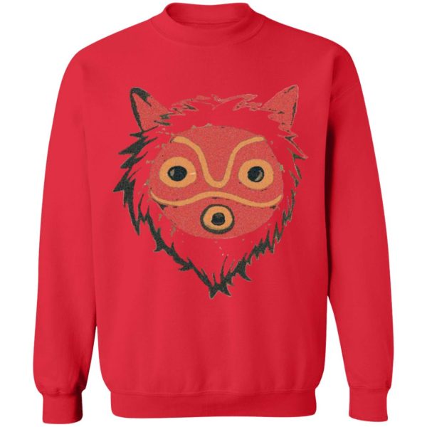 Characters In Princess Mononoke - Mononoke – Wolf Princess Sweatshirt Unisex-Apparel, Characters In Princess Mononoke, princess mononoke, Sweatshirt