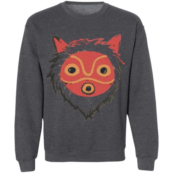 Characters In Princess Mononoke - Mononoke – Wolf Princess Sweatshirt Unisex-Apparel, Characters In Princess Mononoke, princess mononoke, Sweatshirt