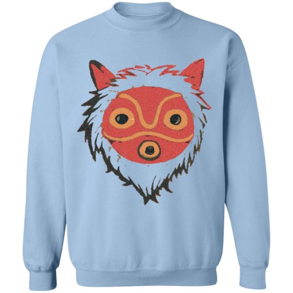 Characters In Princess Mononoke - Mononoke – Wolf Princess Sweatshirt Unisex-Apparel, Characters In Princess Mononoke, princess mononoke, Sweatshirt