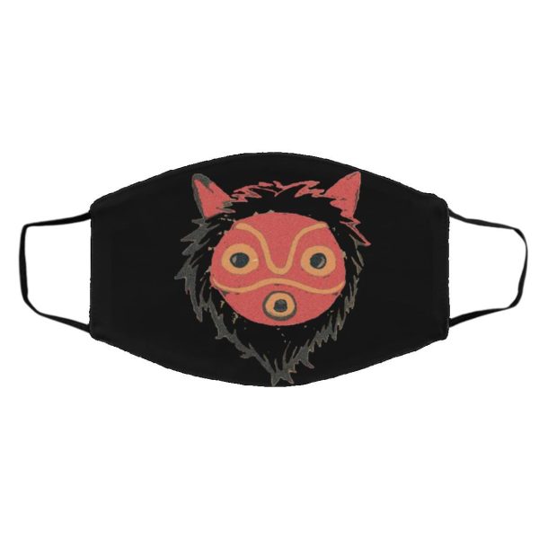 Princess Mononoke Film - Mononoke – Wolf Princess Face Mask-Accessories, Face Mask, princess mononoke, Princess Mononoke Film