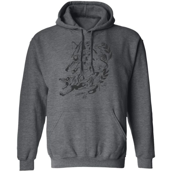 Princess Mononoke-ashitaka - Princess Mononoke and The Wolf Creative Art Hoodie Unisex-Apparel, Hoodie, princess mononoke, Princess Mononoke Ashitaka