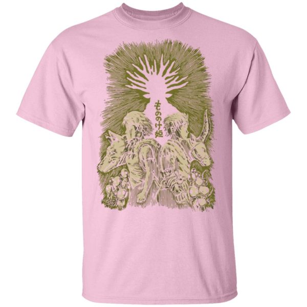 Princess Mononoke Theaters - Princess Mononoke – San and Ashitaka T Shirt Unisex-Apparel, princess mononoke, Princess Mononoke Theaters, Tshirt