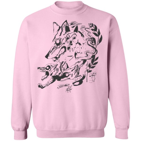 Princess Mononoke Costume - Princess Mononoke and The Wolf Creative Art Sweatshirt Unisex-Apparel, princess mononoke, Princess Mononoke Costume, Sweatshirt