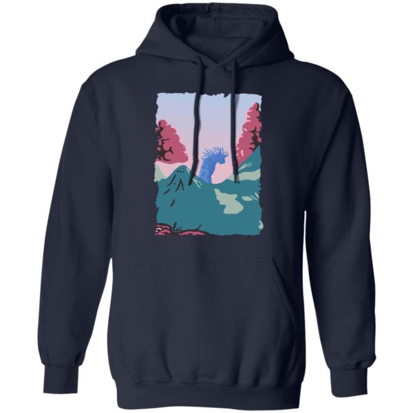 Princess Mononoke Actors - Princess Mononoke – Shishigami Night time Hoodie Unisex-Apparel, Hoodie, princess mononoke, Princess Mononoke Actors