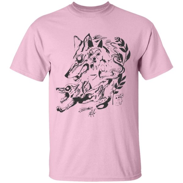 Princess Mononoke Movie Poster - Princess Mononoke and The Wolf Creative Art T Shirt Unisex-Apparel, princess mononoke, Princess Mononoke Movie Poster, Tshirt